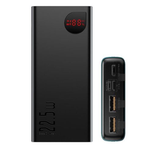 Baseus PPADM20S 20000mah Adaman Metal Fast Charging Power Bank Black (22.5W)