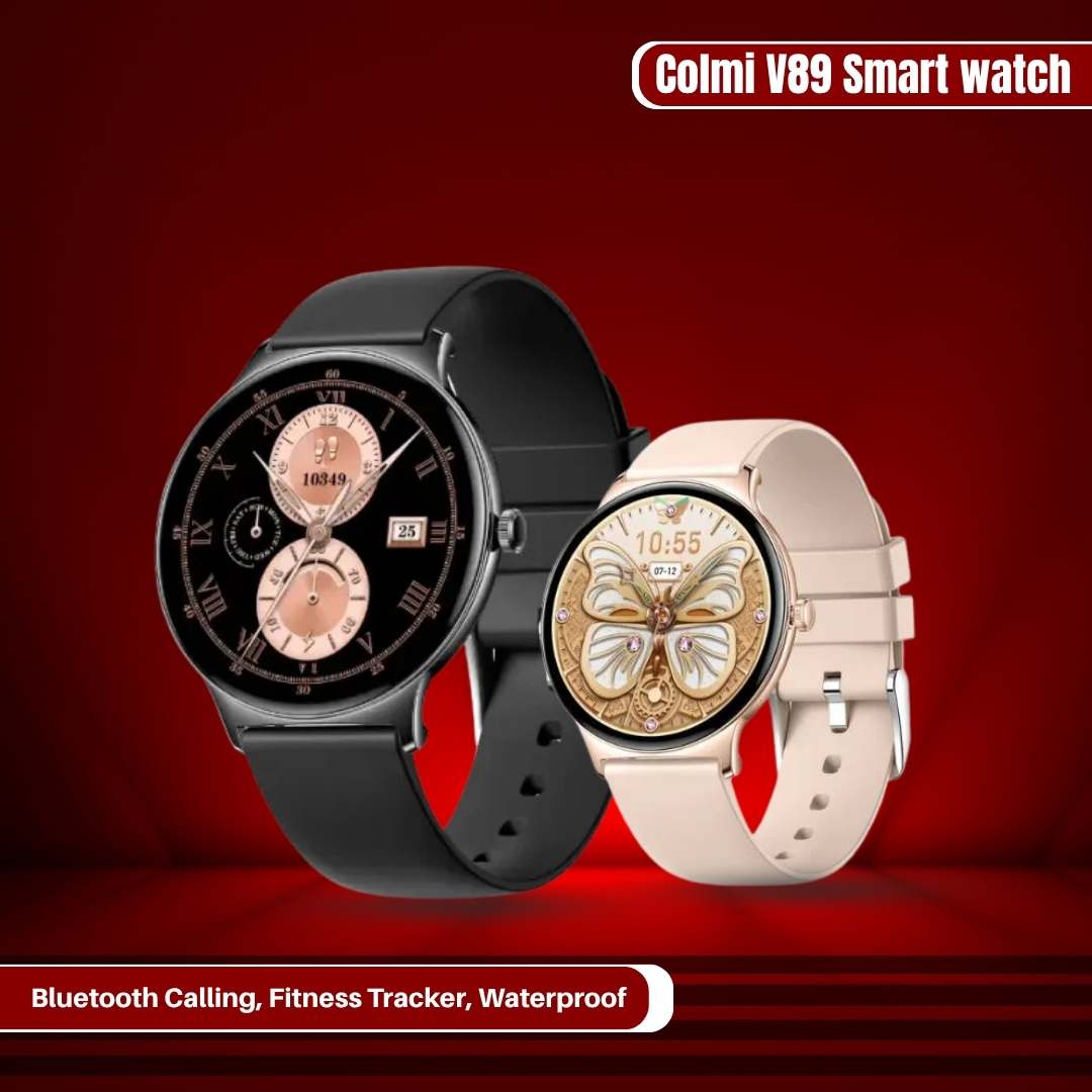 Colmi V89 AMOLED Smart Watch – Bluetooth Call, Fitness Tracker & Long Battery