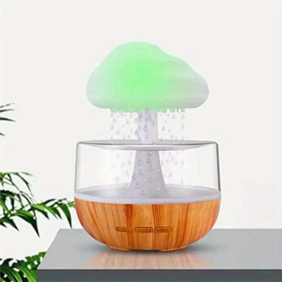 Rain Cloud Night Light Humidifier - Water Drip Sound Night Light for Home & Office